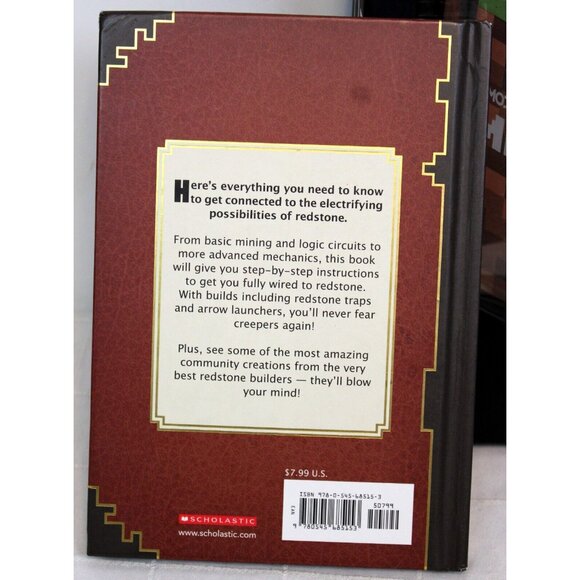 3 Pc Minecraft Book Lot Redstone Survival Handbook Blockopedia Informative Kids - Picture 3 of 8